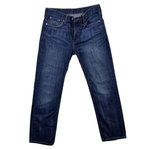 Levis 514 Jeans, Men's  30x 30 Straight Fit Dark Wash Blue Denim